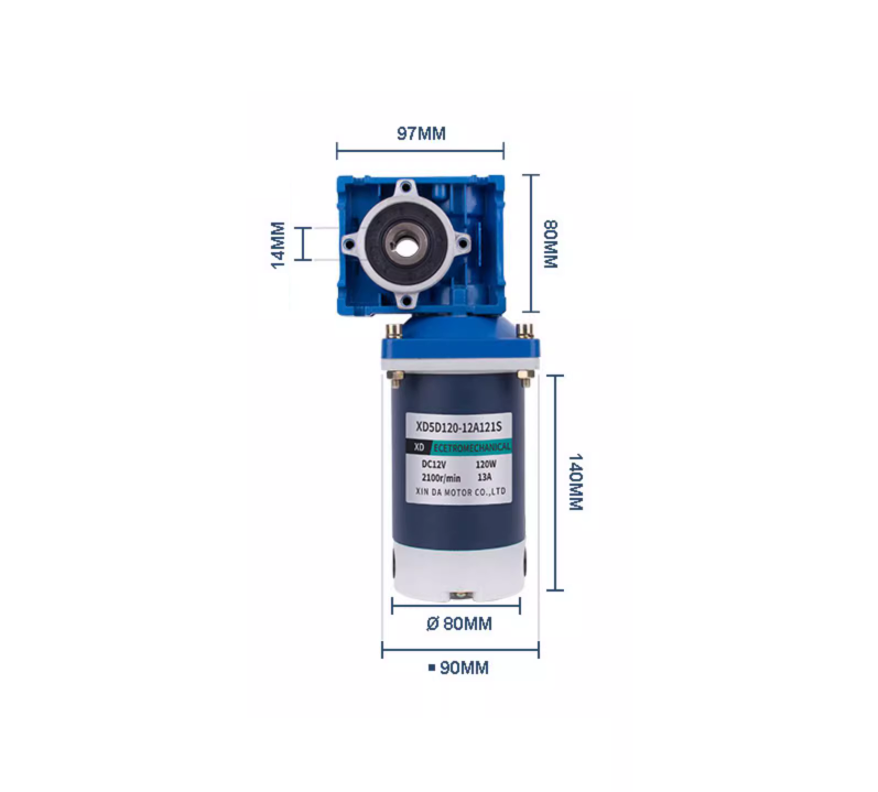 DC 12V 60W 90W 120W 200W 300W NMRV30/RV40 High torque worm gear motor,use for industrial machinery,Automated production line etc.Multi-speed optional