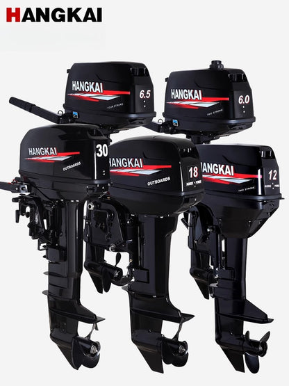 Hangkai Outboard Motor: 2-Stroke & 4-Stroke Gas Engine Options for Inflatable Boats, Dinghies & Small Craft
