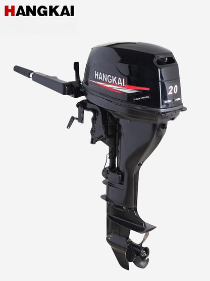 Hangkai Outboard Motor: 2-Stroke & 4-Stroke Gas Engine Options for Inflatable Boats, Dinghies & Small Craft