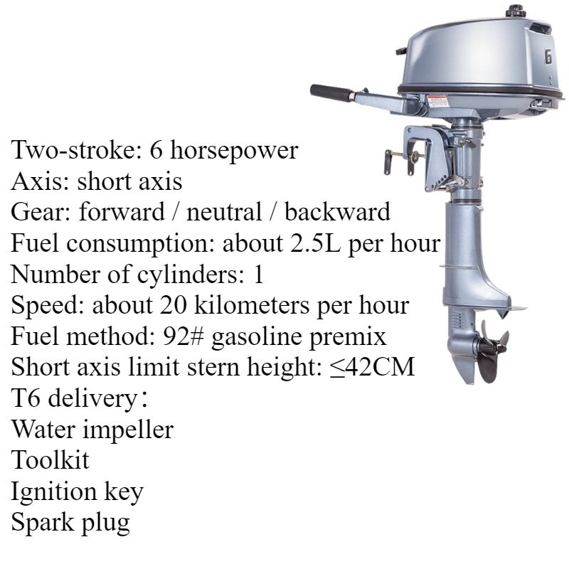 2.5HP-8HP 2-Stroke / 3.5HP-12HP 4-Stroke Outboard Motor Series - Short & Long Shaft Options for Fishing Boats and Inflatable Dinghies