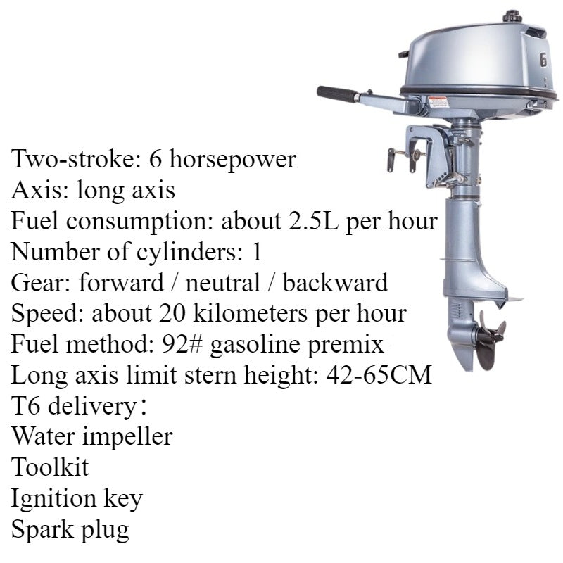 2.5HP-8HP 2-Stroke / 3.5HP-12HP 4-Stroke Outboard Motor Series - Short & Long Shaft Options for Fishing Boats and Inflatable Dinghies