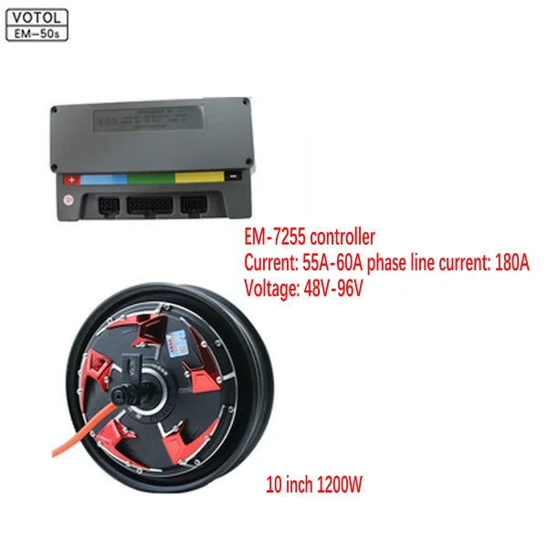 60v-96v 10 inch/12 inch 1200W/1500W/2000W/3000W universal electric wheel hub motor and controller,gift tires,modified BLDC motor