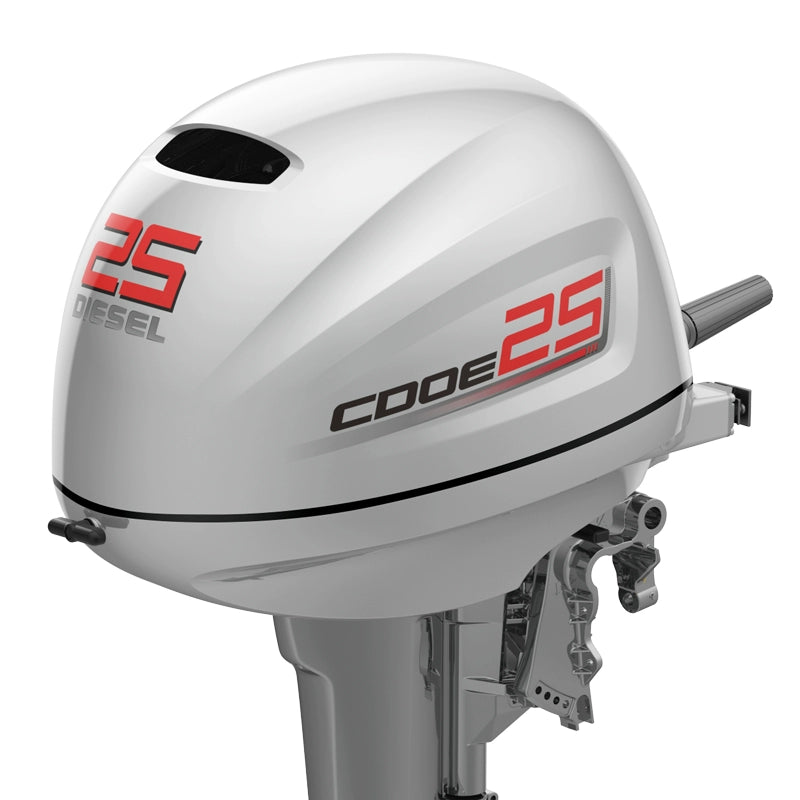 D25 25HP 4-Stroke Outboard Motor with Electric Start - Front/Rear Control & Reverse Gear for Heavy-Duty Inflatable Dinghies