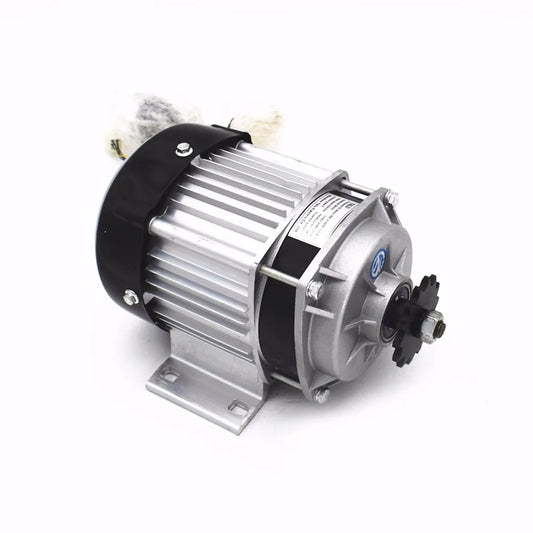 DC 48V 60V 350W/500W/600W/750W/1000W 450 rpm BM1418 permanent magnet brushless geared motor,420 sprocket,Suitable for chain-driven electric tricycles, scooters, modified vehicles