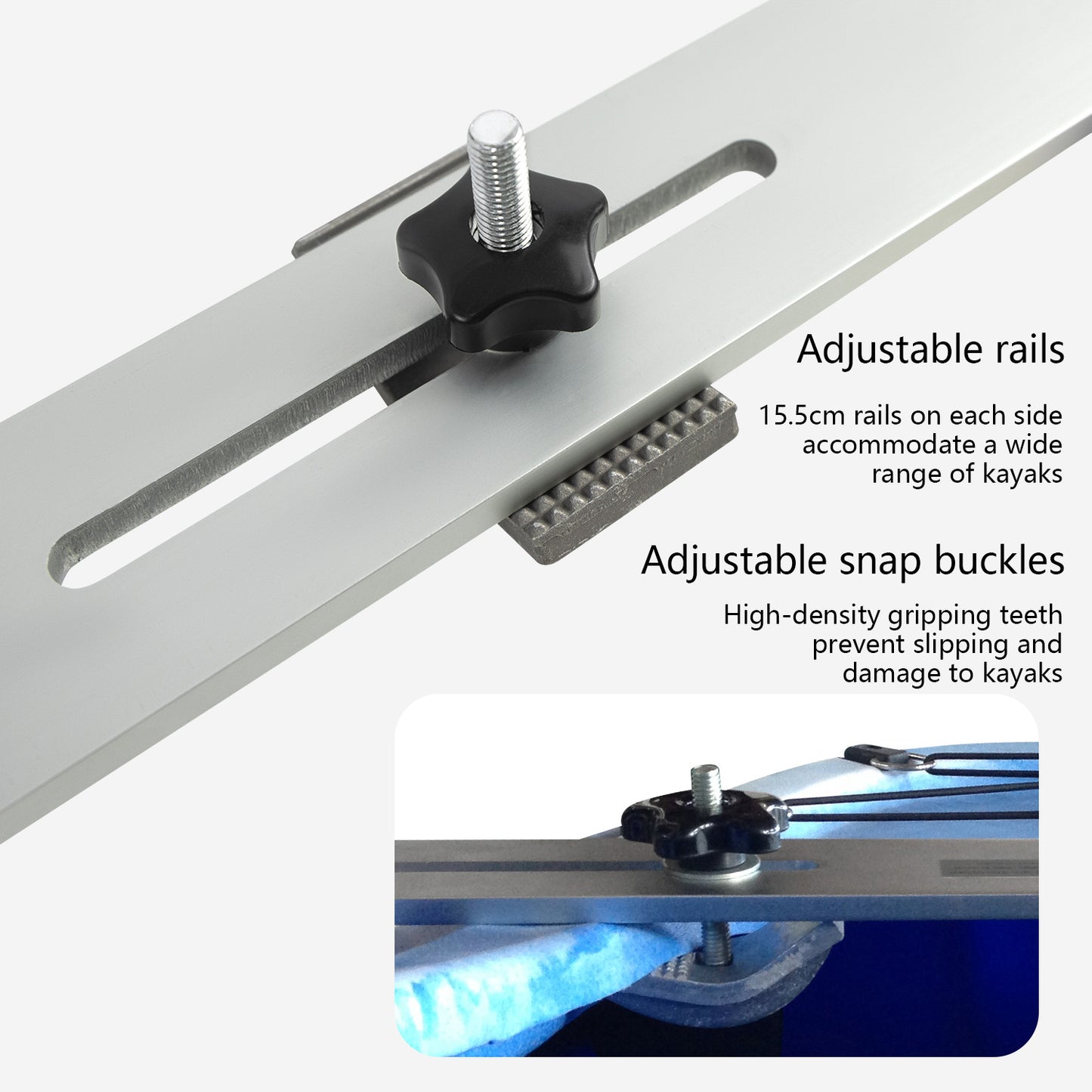 KOETSU Kayak Motor Mount - Universal Outboard Bracket for Canoes & Small Boats with Transom Mount