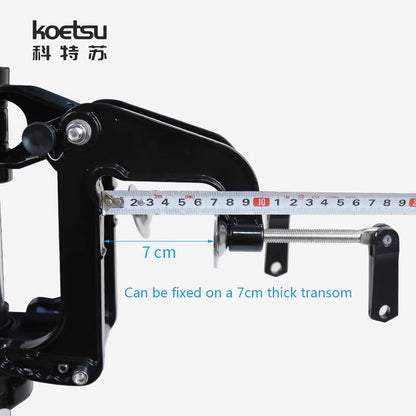 KOETSU Brushless Electric Outboard Motor - Trolling Motor for Inflatable Fishing Boats, Quiet & Powerful 12V/24V Engine